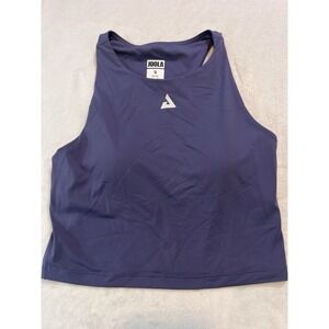 Joola Women's Court Tank Top, Pickleball Tennis Purple Small Bra Cropped